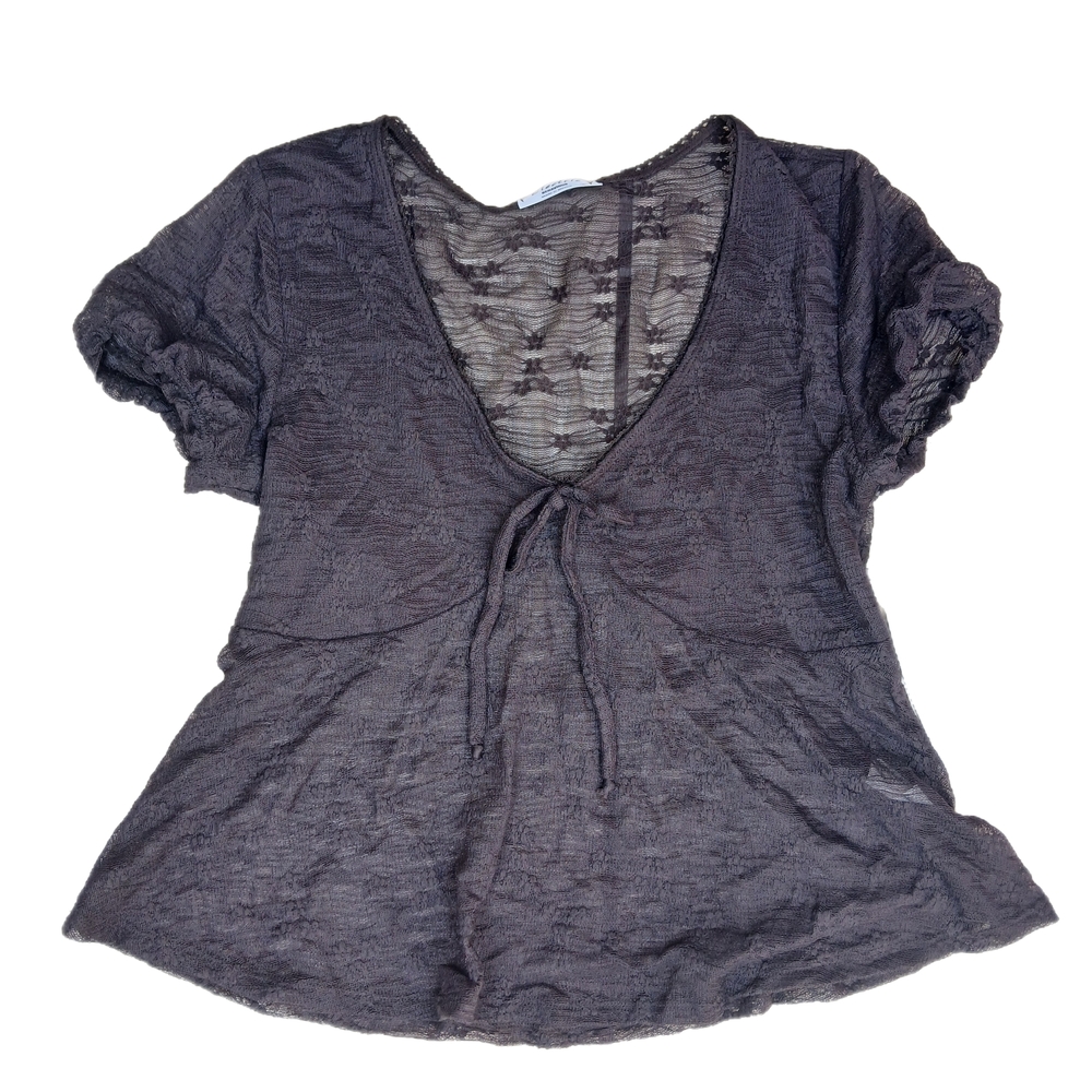 Brown Lace Blouse